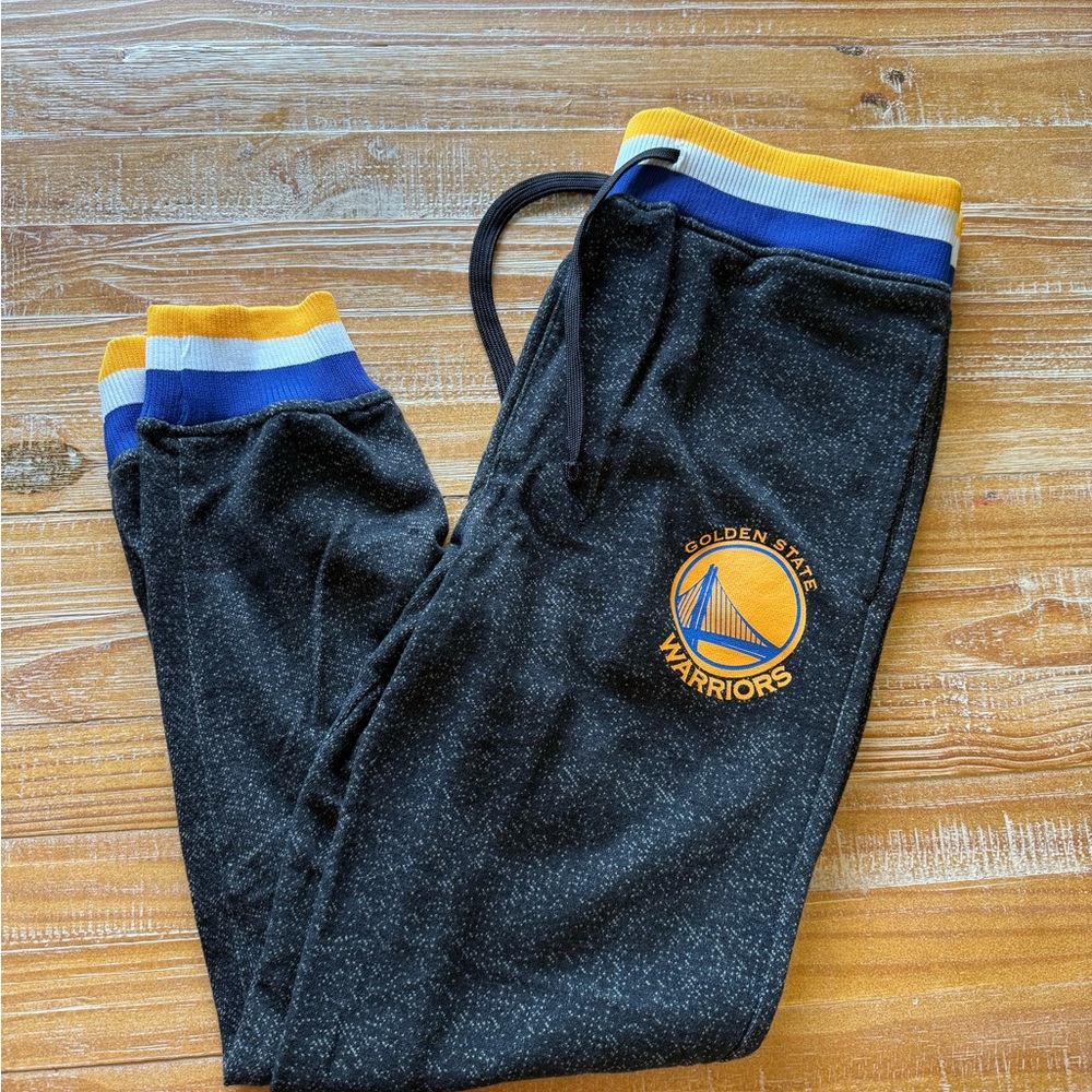 NBA Golden State Warriors Joggers - Black and Yellow - Never Worn